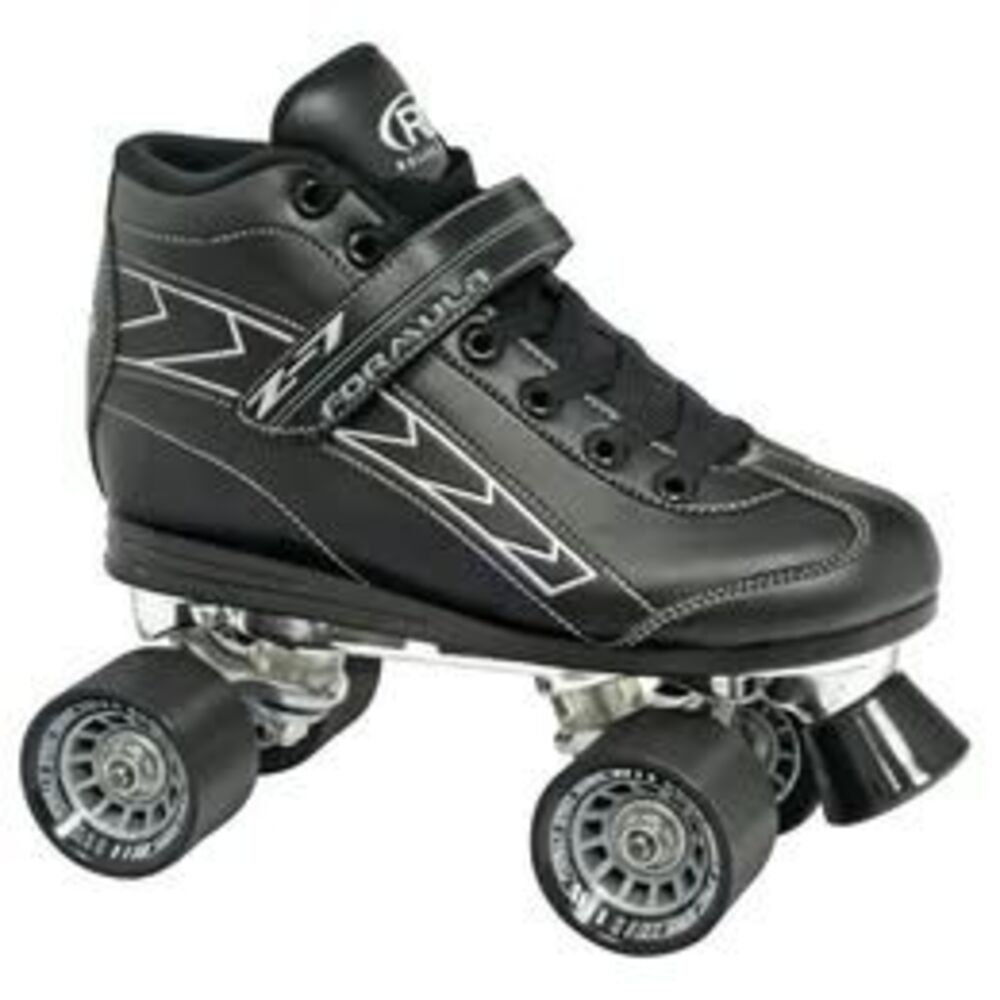 Corralina Women's Black High-Top Quad Roller Skates